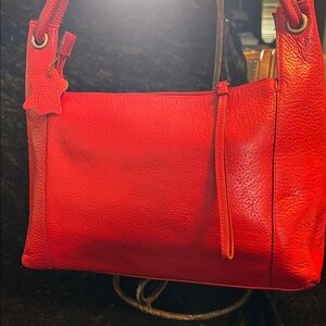 Genuine Leather Red Women's Bag